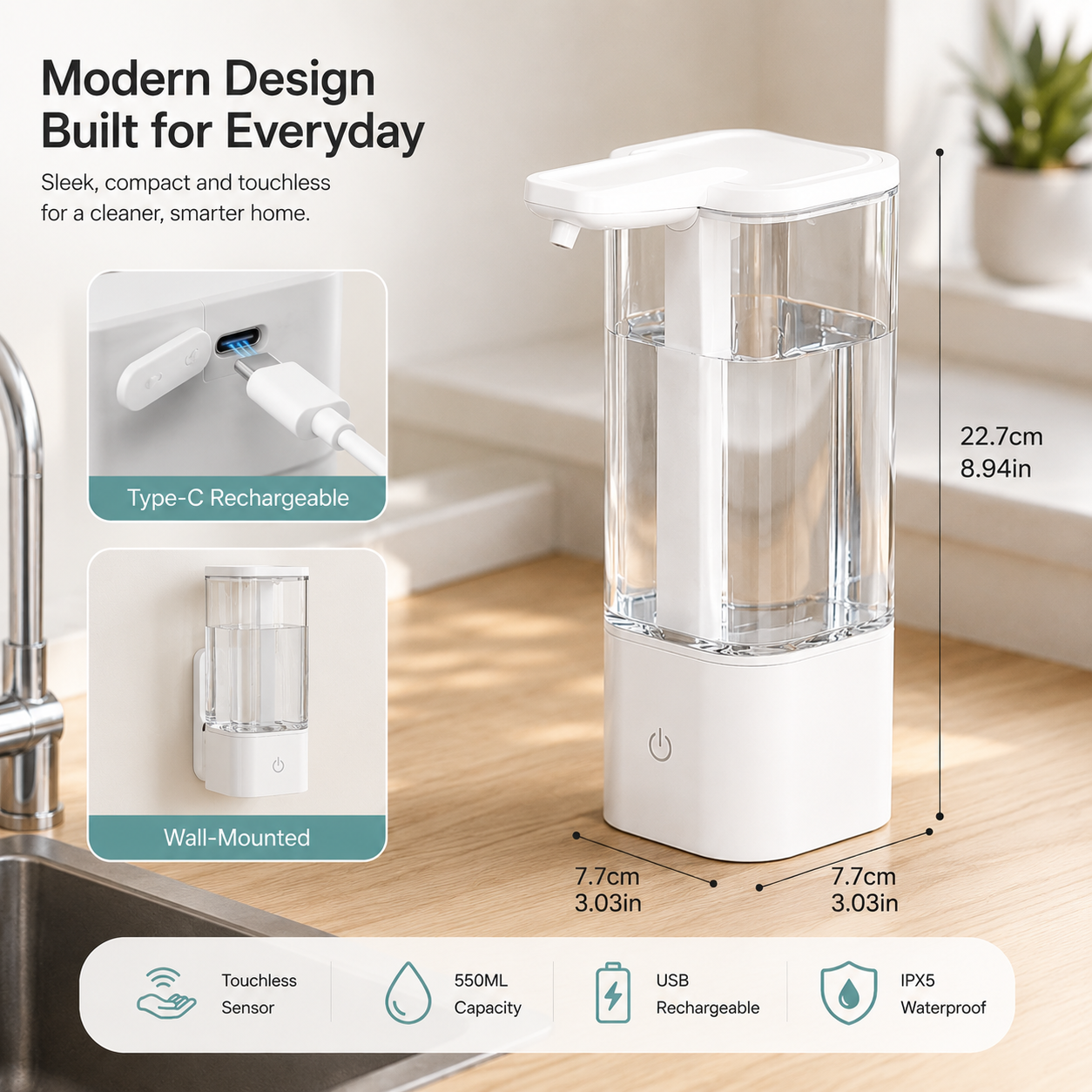 Vioners™ Automatic Touchless Soap Dispenser Pro
