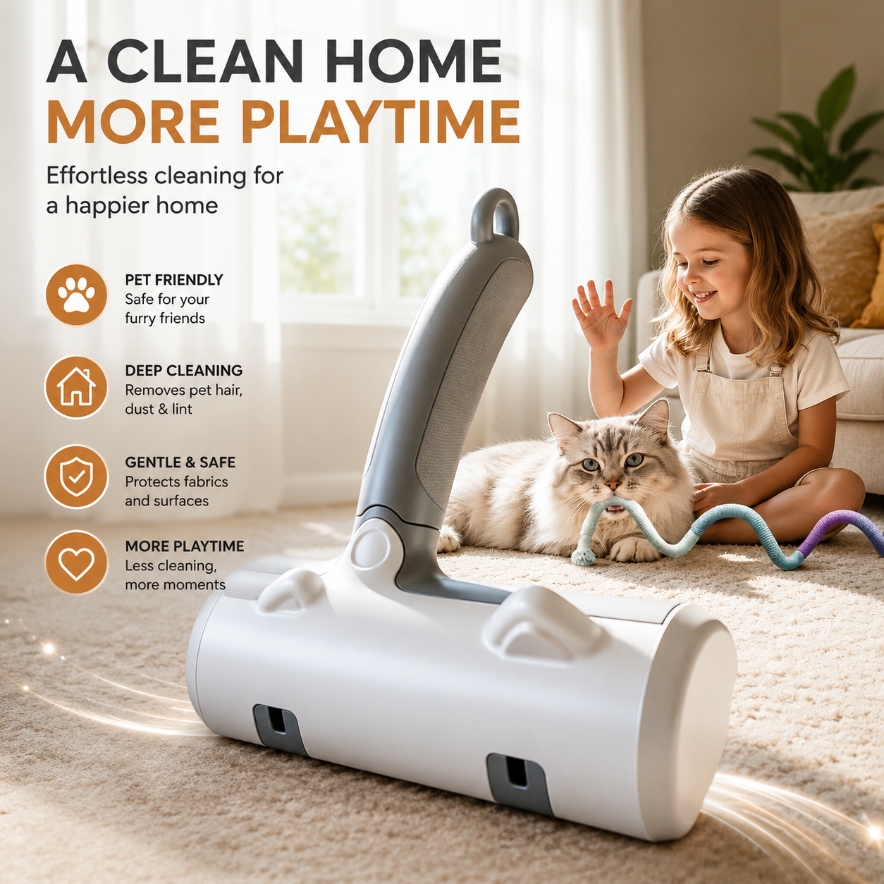 Vioners™ Reusable Pet Hair Remover Roller